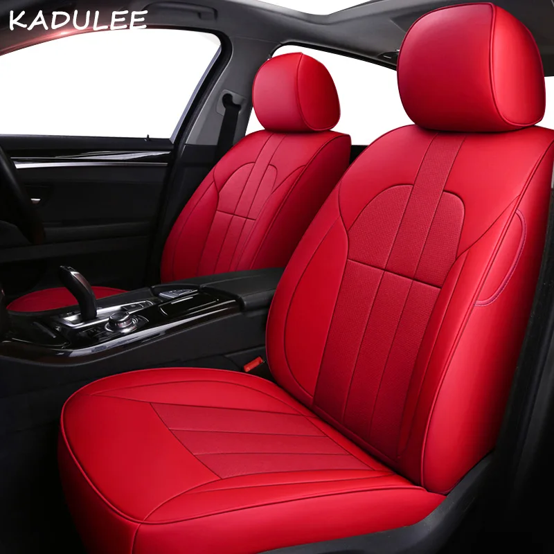 2 Kadulee кожаный чехол автокресла для Renault Koleos Megane CC Лагуна широта Fluence, Scenic талисман защитное покрытие автомобильного сиденья - Название цвета: 2