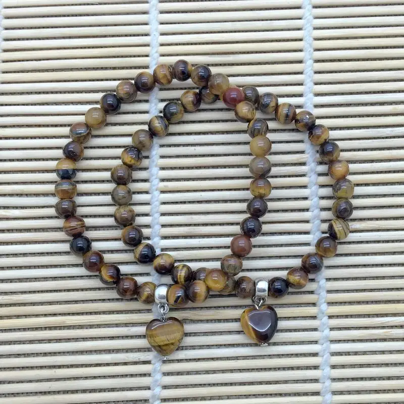 Браслет из натурального камня с бусинами широкий браслет 6 мм бусины подходящим