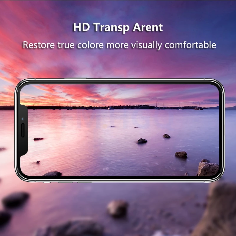 Полностью закаленное стекло FM.HGQ 6D для iPhone X XS MAX XR защита экрана 9H анти Blu-ray |