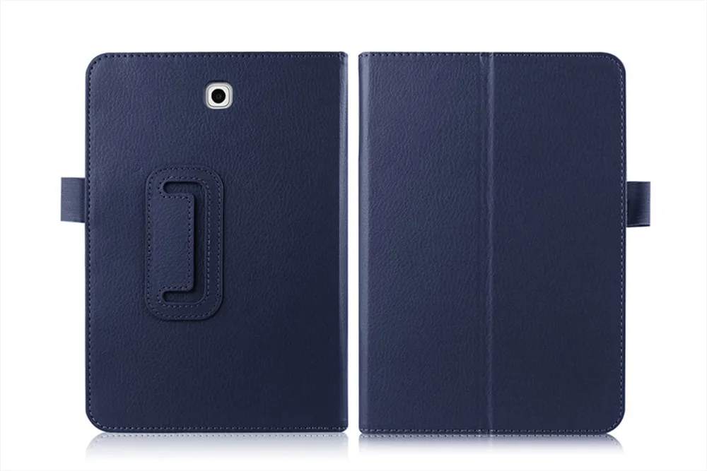 (100 шт.) DHL 2-Folder Litchi Flip Stand кожаный чехол-сумочка Funda Cover For Samsung Galaxy Tab S2 8 0 SM-T710 T715 T710 |
