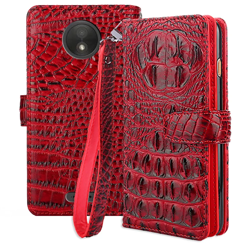 Искусственная крокодиловая кожа чехол для fundas Motorola Moto C Plus чехол для Moto C Plus XT1754 XT1750 XT1723 чехол "+ держатель для карт