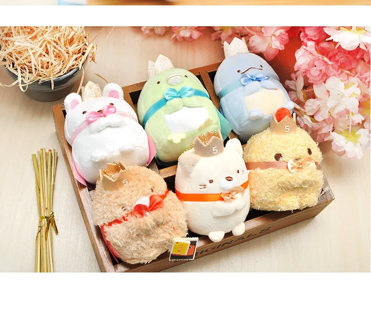 Высокое качество 2018 Kawaii Sumikko угловой San X с короной ручной зоологические животные