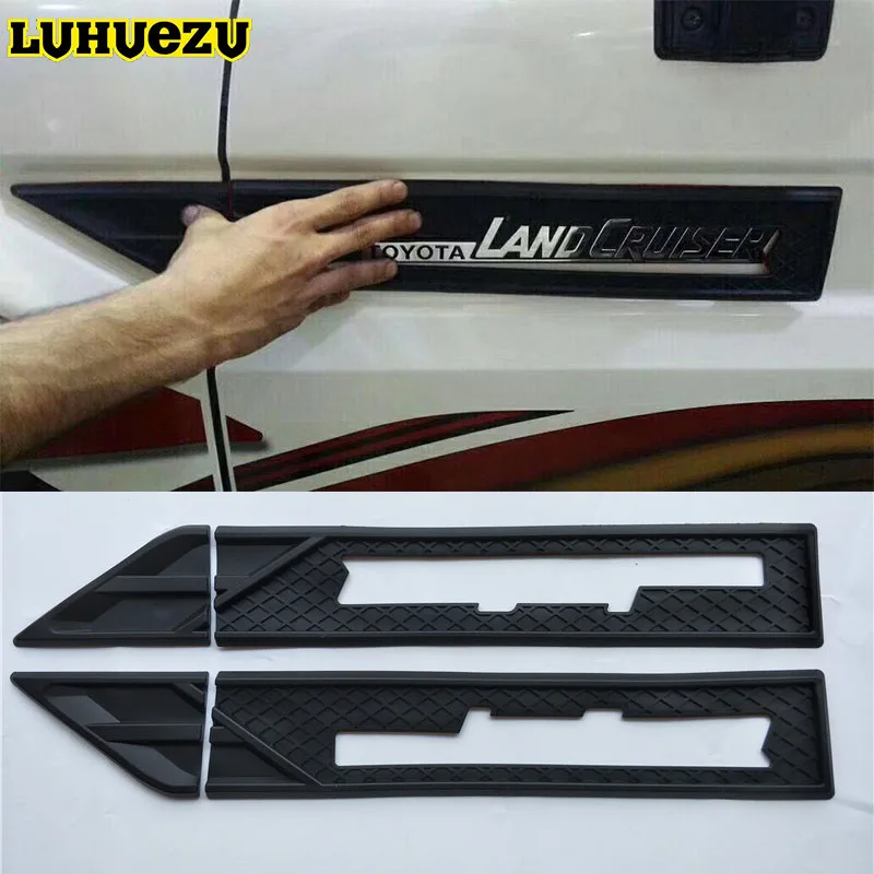 

Soft Plastic Car Side Vents Fender Sticker For Toyota Land Cruiser 70 Pick-Up LC70 LC76 LC78 2010-2017 Accessories