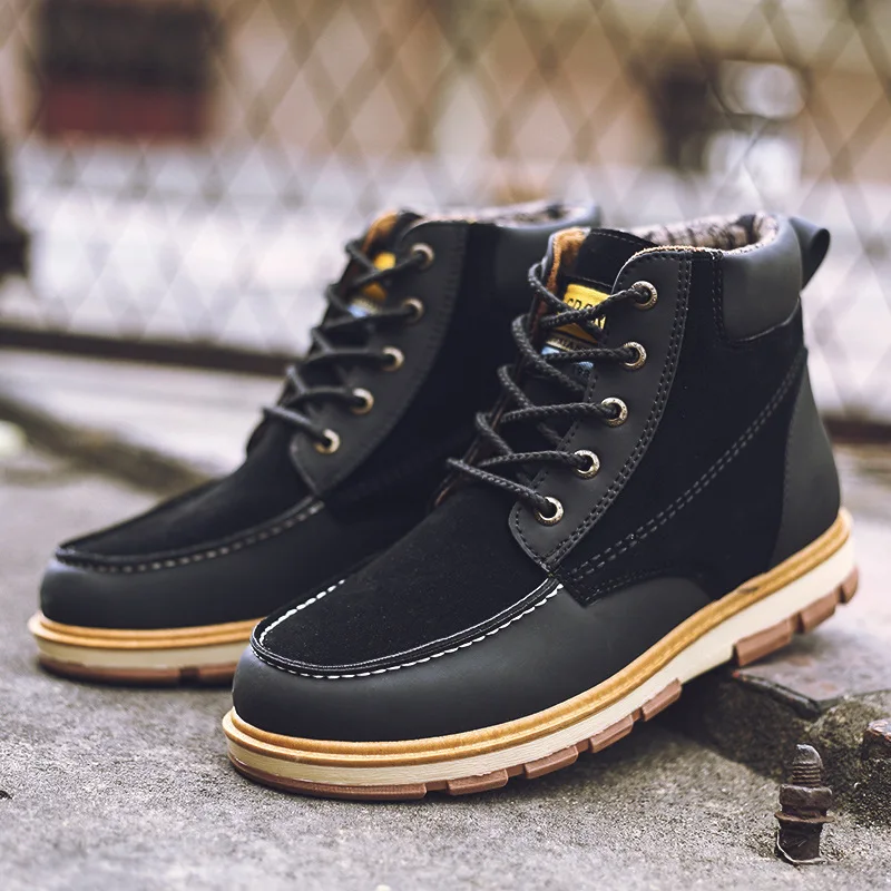 Мужские замшевые ботинки с высоким берцем размеры до 46 | Обувь