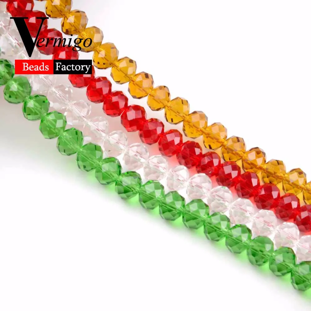 Бусины граненые с белыми австрийскими хрустальными шариками 4 12 мм|Бусины| |