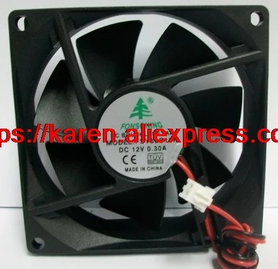 FONSONING 8 см FSY80S12L FSY80S12M RDL8025S RDM8025S MH8025L12S TX8025L12S 2-проводной 8025 12 В 0.14A 3-проводной охлаждающий вентилятор