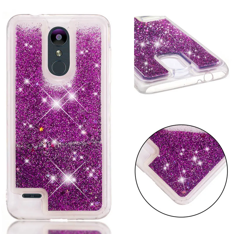 Симпатичные Bling чехол LG K9 блеск динамичный, жидкий песок бампера LMX210NMW LGK9 Мягкая силиконовая задняя LG случаях K 9 телефон принципиально