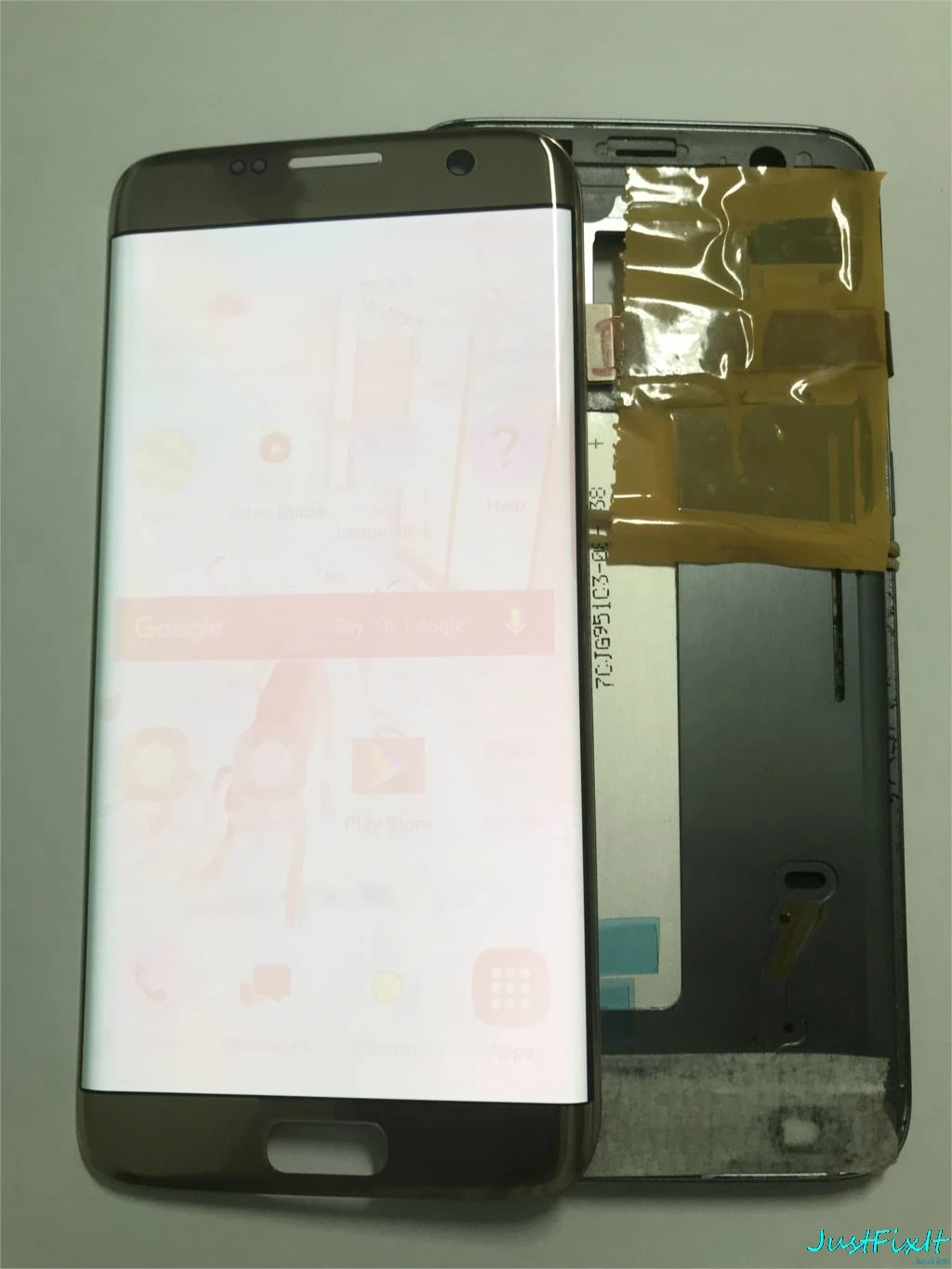 ЖК дисплей с сенсорным экраном и дигитайзером 5 ''Super AMOLED для Samsung Galaxy S7 Edge G935F Burn
