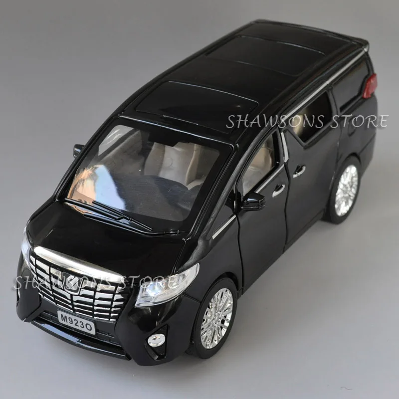 1:24 литая металлическая модель автомобиля игрушки для Toyota Alphard Реплика со звуком