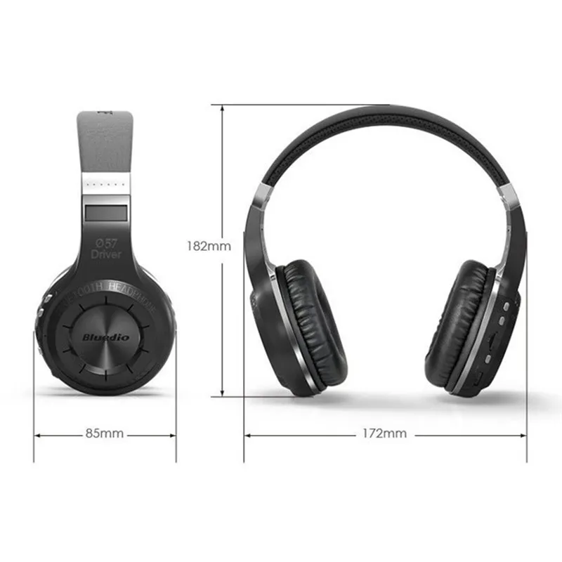 Накладные наушники Micro FM Radio V4.1 для Bluedio H + Bluetooth стереогарнитура беспроводные с