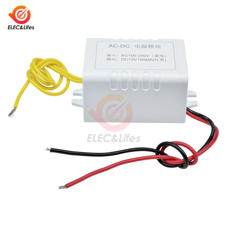 Only power module W1209 термостат аппаратура регулятора температуры Источник питания переменного тока 110-220 В красный светодиодный термометр с датчиком NTC - Цвет: Only power module
