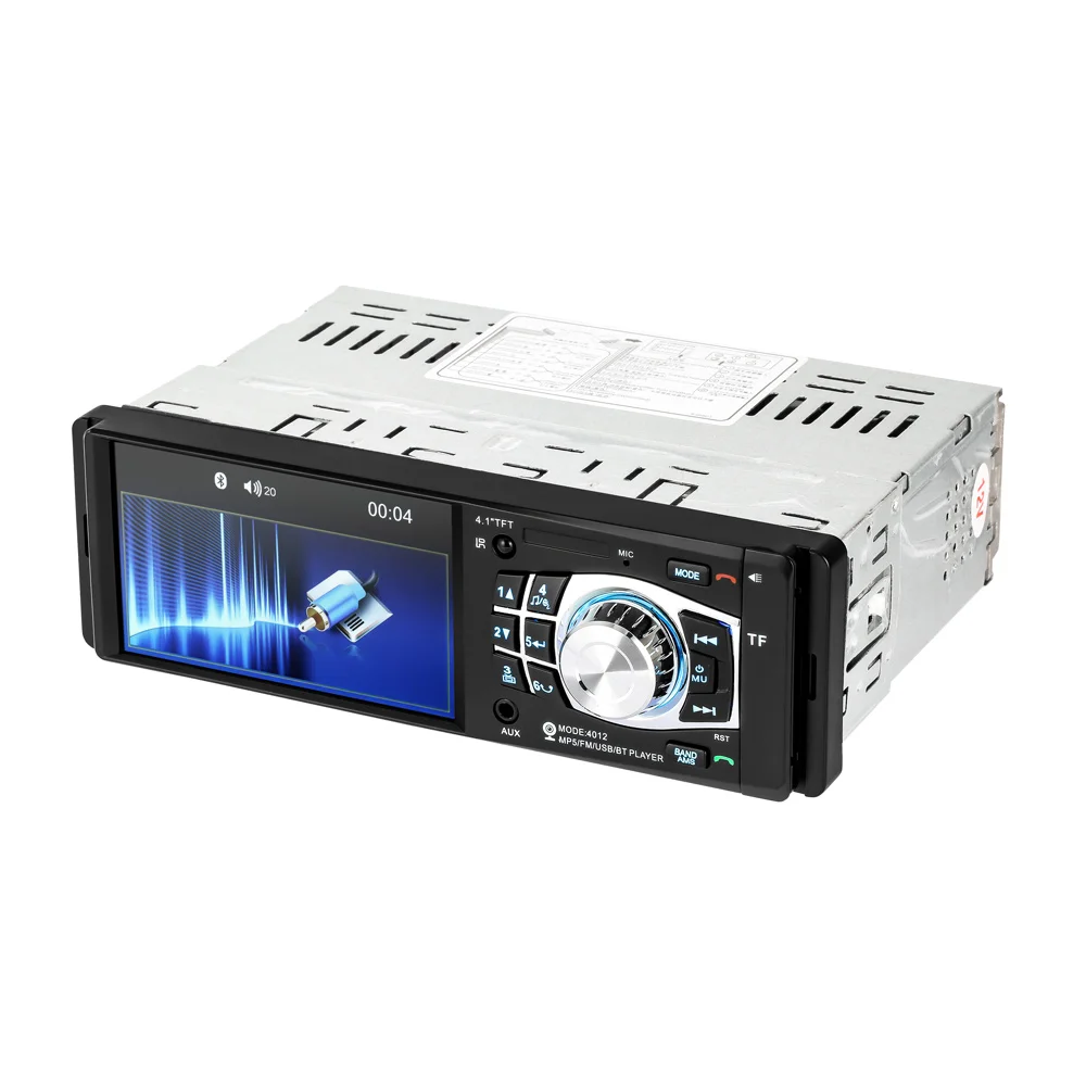 1 Din 4,1 дюймов Автомобильный Радио автомобильный мультимедийный плеер MP3 MP5 Аудио стерео радио Bluetooth FM дистанционное управление Поддержка камеры заднего вида