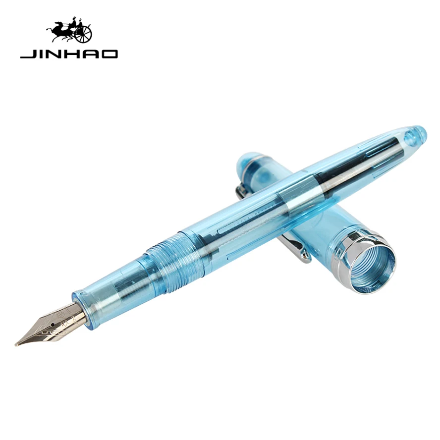 6 шт. в наборе высокое качество перьевая ручка Jinhao 992 прозрачные чернильные ручки