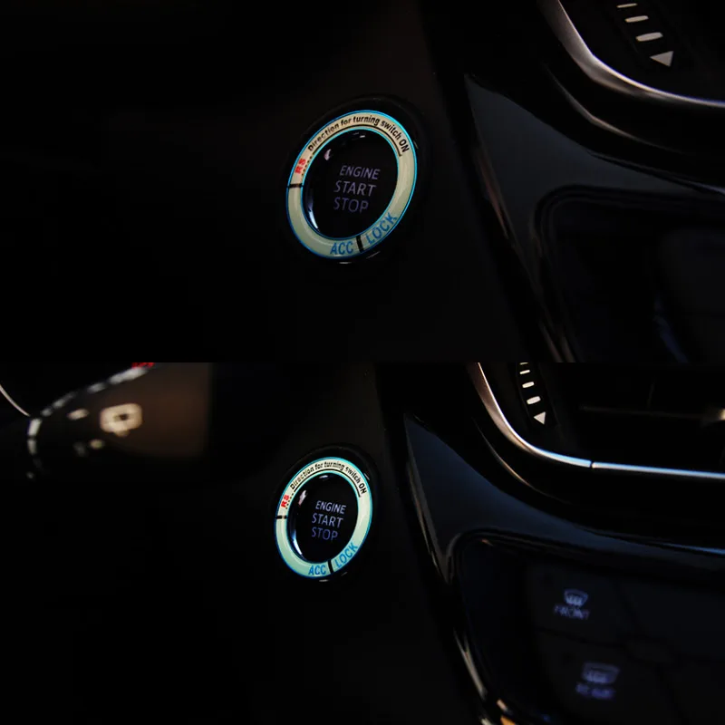 Для peugeot пежо 3008 3008GT 5008 2017 2018 2019 Авто старт стоп кольцо светящаяся декоративная