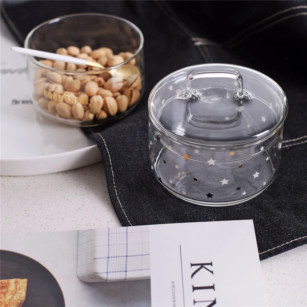 Скандинавский шик Nordic Стекло Хранения Jar бутылки с крышкой Симпатичные