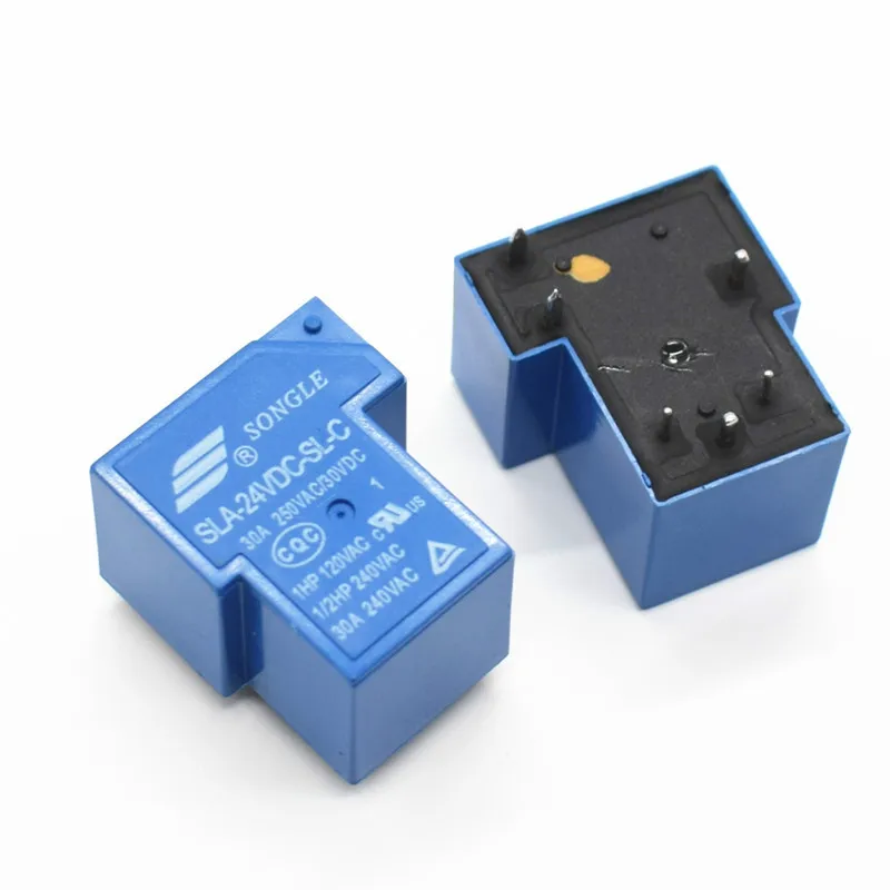 T90 катушки реле 24VDC 30A 250VAC 30VDC 6-контактный переходник с внутренней 1NO 1NC SLA-24VDC-SL-C PCB Тип Мощность реле