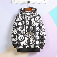 new autumn mens hooded pullover korean version tide brand students loose long sleeved hip hop sports hip hop thin animal