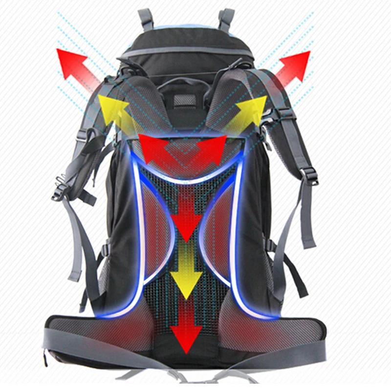 Рюкзак для мужчин и женщин 60 л водонепроницаемый высокого качества 45л хит продаж