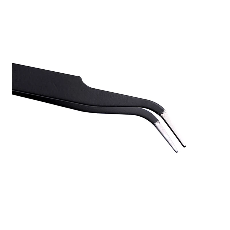Прямые и изогнутые пинцеты для дизайна ногтей 2 шт. пинцет наращивания накладных