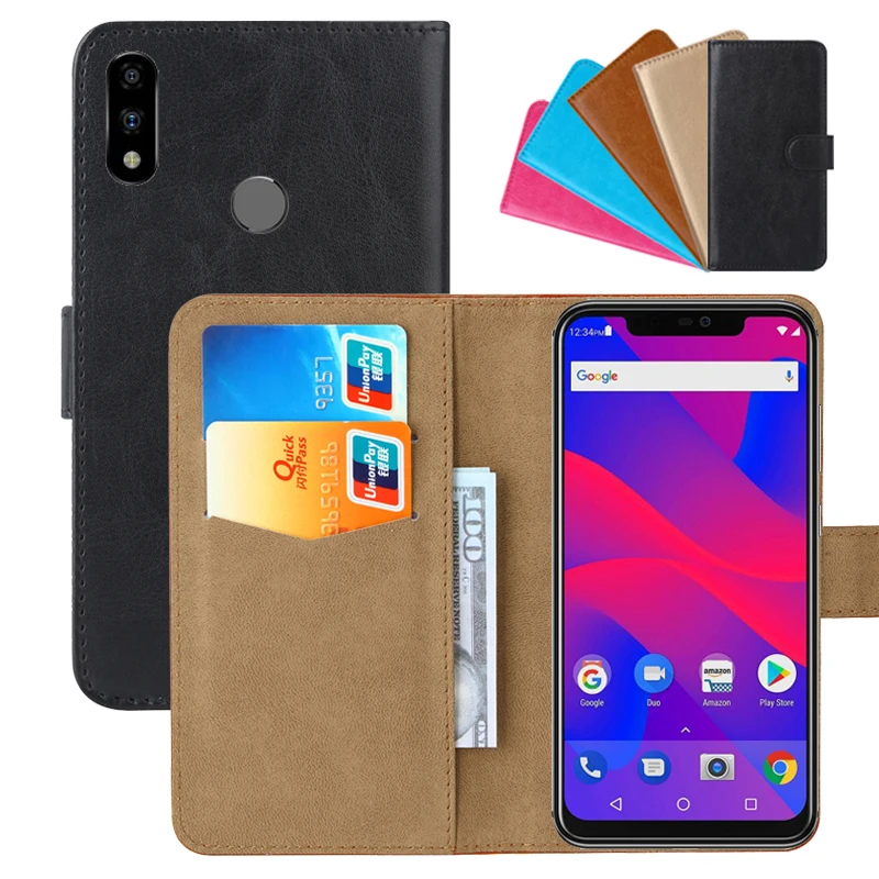 Роскошный чехол бумажник для Blu Vivo XI + откидной Чехол из искусственной кожи в