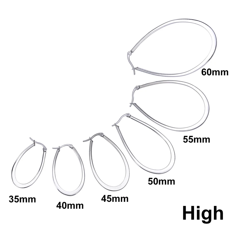 LASPERAL женские серьги ювелирные украшения классический подарок овальные