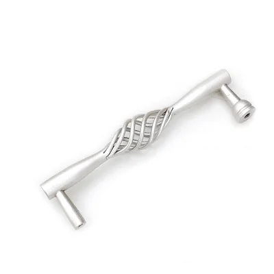 Матовые Серебристые ручки для кухонных ящиков комода или шкафа (C.C.:128 мм L:142