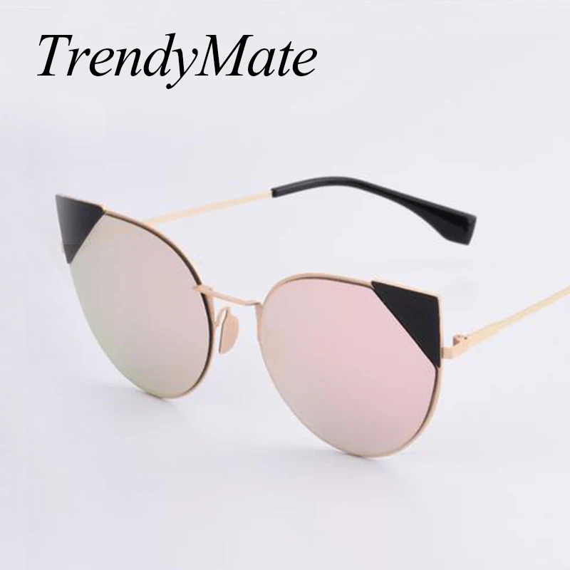 Солнцезащитные очки кошачий глаз женские модные брендовые дизайнерские