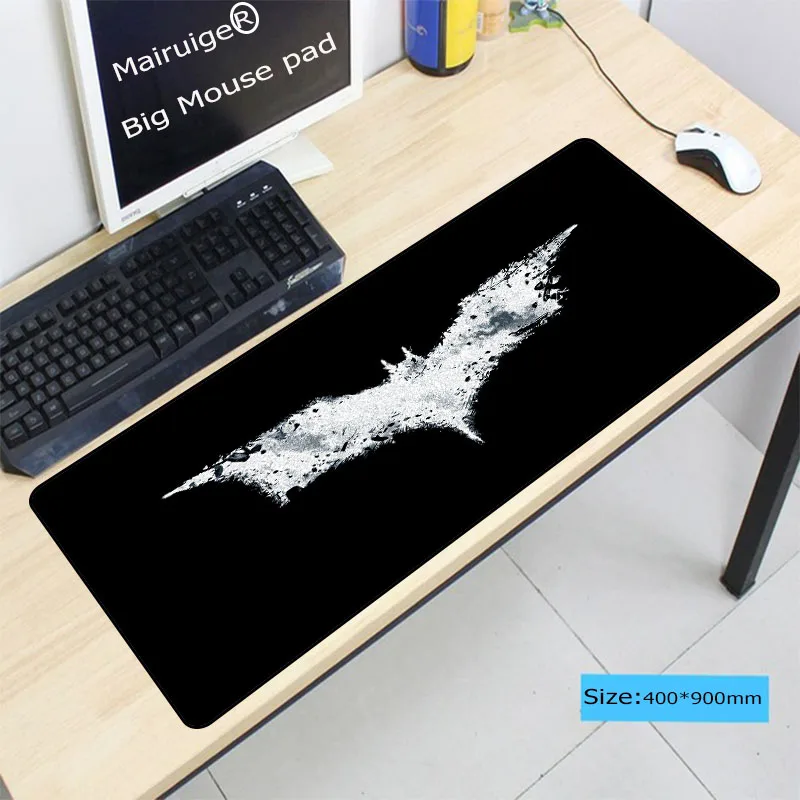 300X800X2MM Mairuige логотип Бэтмен большой игровой коврик для мыши Компьютерные игры для League Of Legends Dota WOT геймер Коврик для мыши в подарок - Цвет: 300X800X2MM