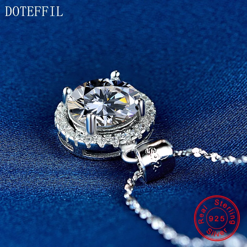 Женское ожерелье из серебра 925 пробы классическое очаровательное круглое с