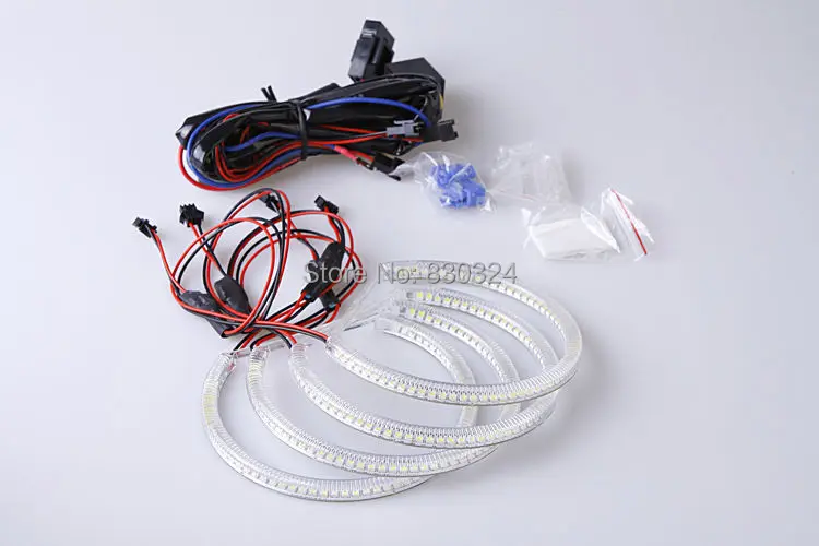 SMD СВЕТОДИОДНЫЙ Ангельские глазки гало кольца комплект фар для bmw e36 e38 e39 e46 с 4x131 мм