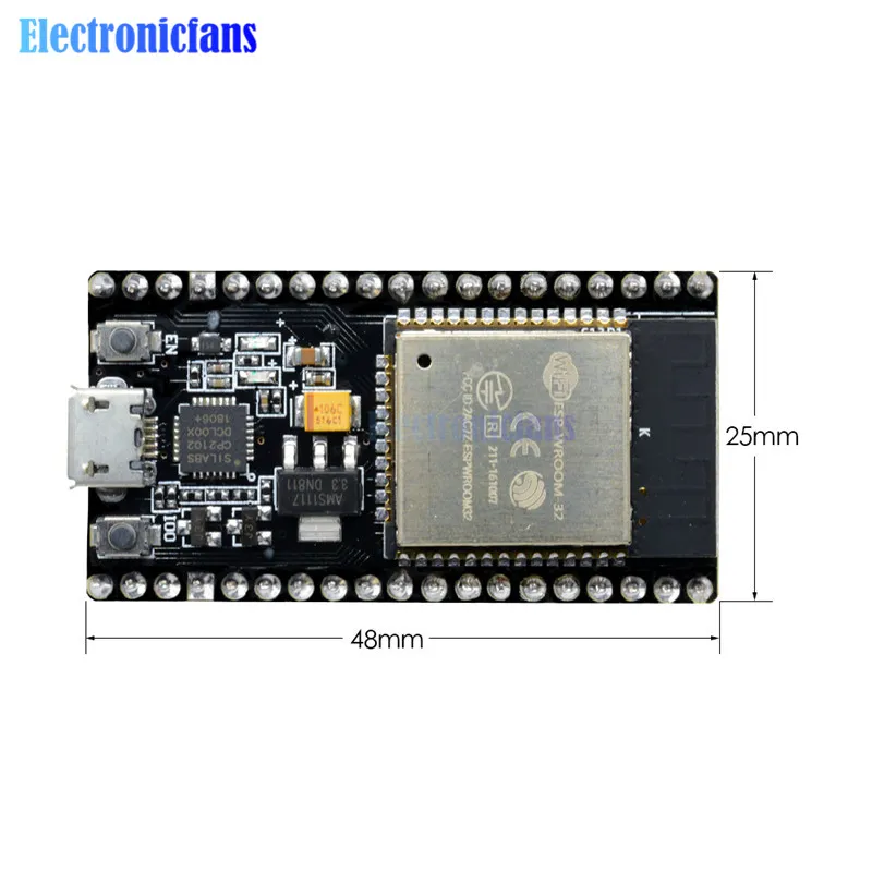 CP2102 Esp8266 ESP32 ESP-32 ESP-32S ESP32S 2.4GHz Entwicklung Dual-Mode WiFi Bluetooth Wireless Module Development Board Antenne |
