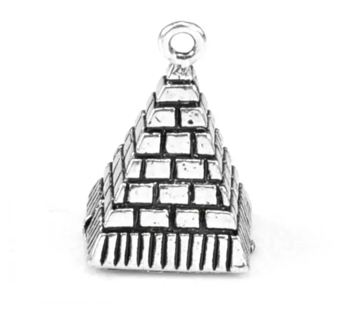 DoreenBeads 20 шт серебряного цвета Пирамида Гиза Шарм Подвески мм x 13 (6/8 &quotx 4/8&quot) |