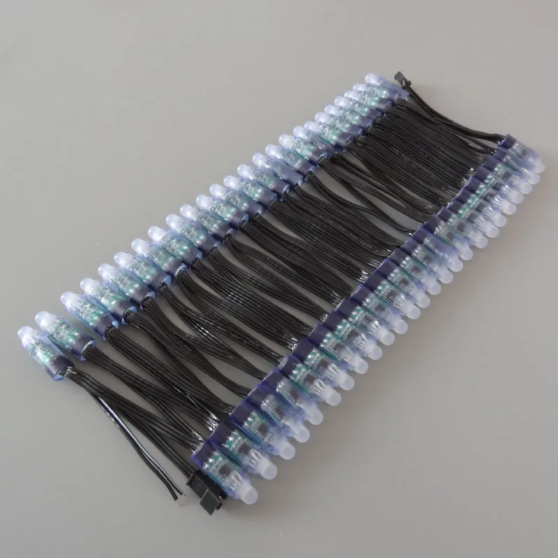 50 шт./лот 12 мм WS2811 2811 IC светодиодная RGB Гирлянда модульная светящаяся гирлянда