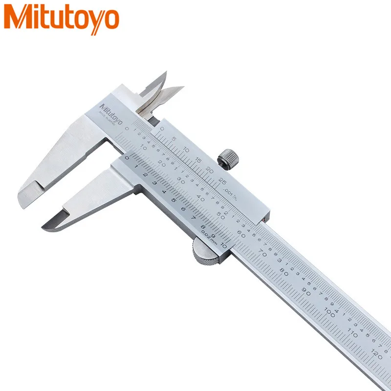 100% Mitutoyo Vernier Caliper0-200mm/0.02mm Gauge Micrometer Calipers Pie de rey  Paquimetro Measure Tools 530-118