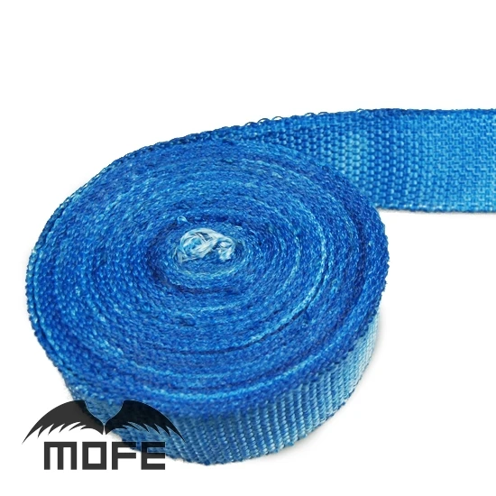 7.13 Mofe 2&quot X 10m Car Motorcycle Exhaust Heat Pipe Header Wrap Manifold Fiberglass Insulating Blue /Black/Red/White |