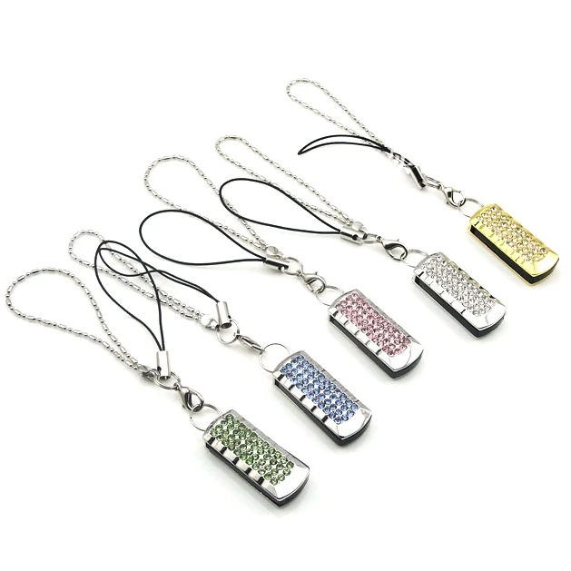 Хрустальные ювелирные стразы мини USB флеш-накопители настоящие 8 ГБ 16 32 64 карта