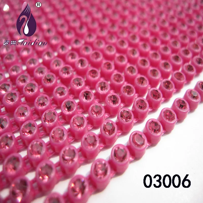83006 Taidian Rhinestone banding SS8 для ручной работы Бисероплетение 3,0 мм каменная цепь 10 ярдов каждая карта - Цвет: 83006
