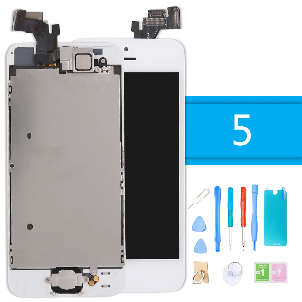 Для iPhone 5 lcd сенсорный дисплей дигитайзер полная сборка полный экран Замена для 5G
