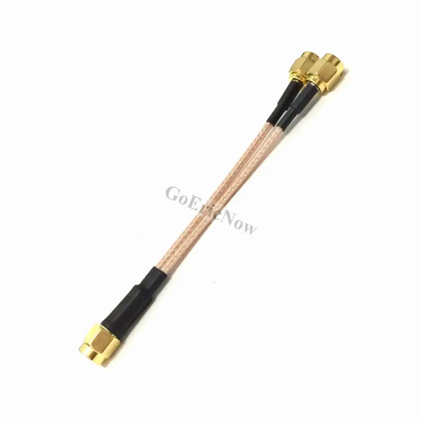 5 шт. RF коаксиальный RP SMA/ SMA штекер к Y 2x разъем сплиттер папа-папа суммирующий