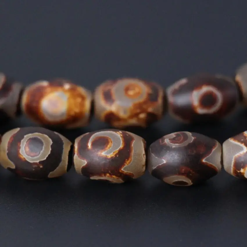 Бусины для бижутерии различные размеры 3 нити/партия коричневые мистические