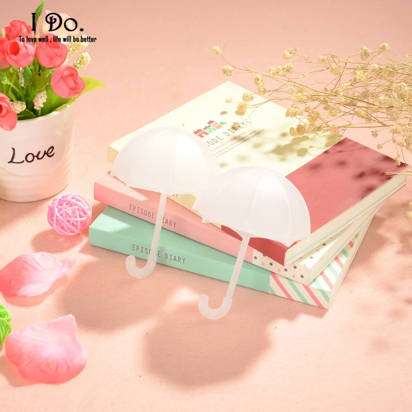 Бесплатная доставка 10 шт. коробочки для свадебных сувениров с зонтиками