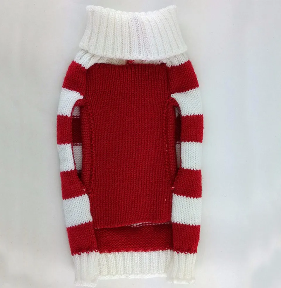 Милый вязаный свитер для собак и кошек одежда таксы теплое пальто маленьких