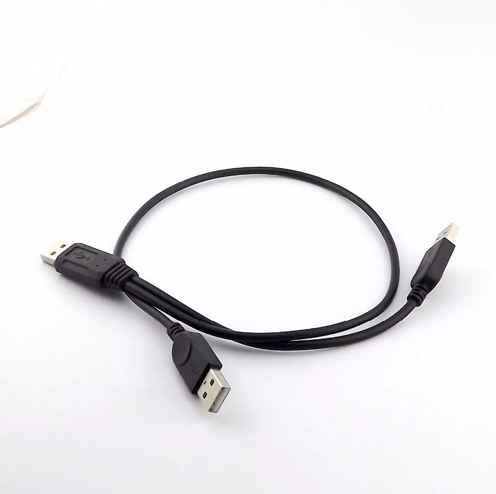 1 шт. Y образный кабель Разветвитель USB 2 0 штекер на штекера внешний мобильный