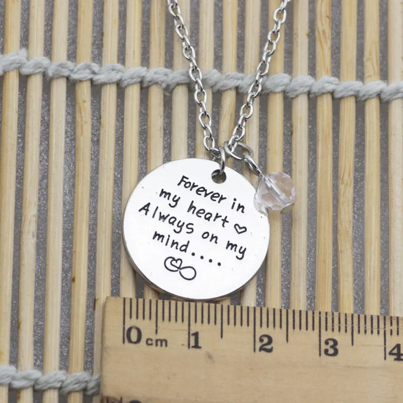 10 шт. ожерелье с надписью forever in my heart always on mind ювелирные изделия из сплава
