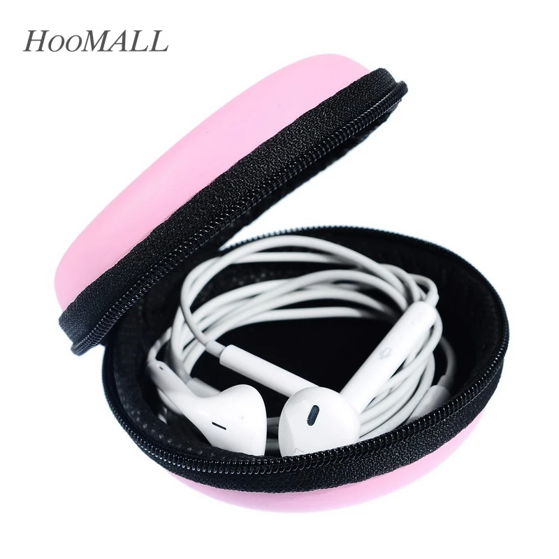 EVA круглые милые наушники кабели коробка (без наушников) линия данных контейнер