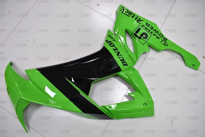 Обтекатели Ninja ZX 10r 2010 Abs Зеленые Черные 2008 - для Kawasaki ZX10r Пластиковые обтекатели |