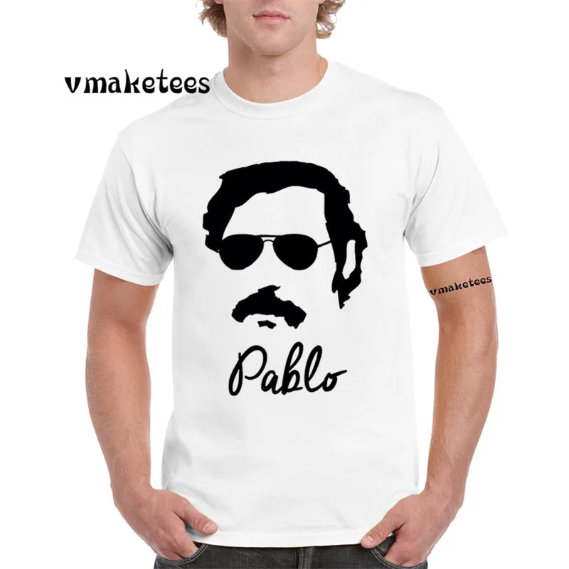 Narcos Pablo Escobar модная футболка с круглым вырезом и короткими рукавами героями из
