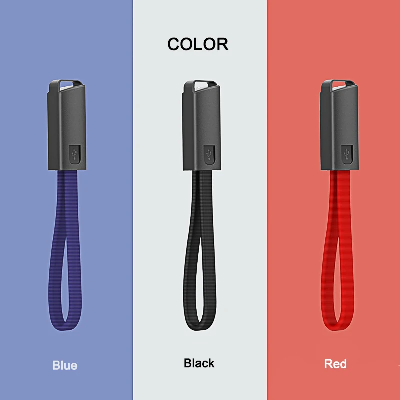 Портативный брелок USB кабель для iPhone Micro type C 8pin зарядный кабель синхронизации данных Быстрая зарядка для Android Xiaomi samsung S9 S8