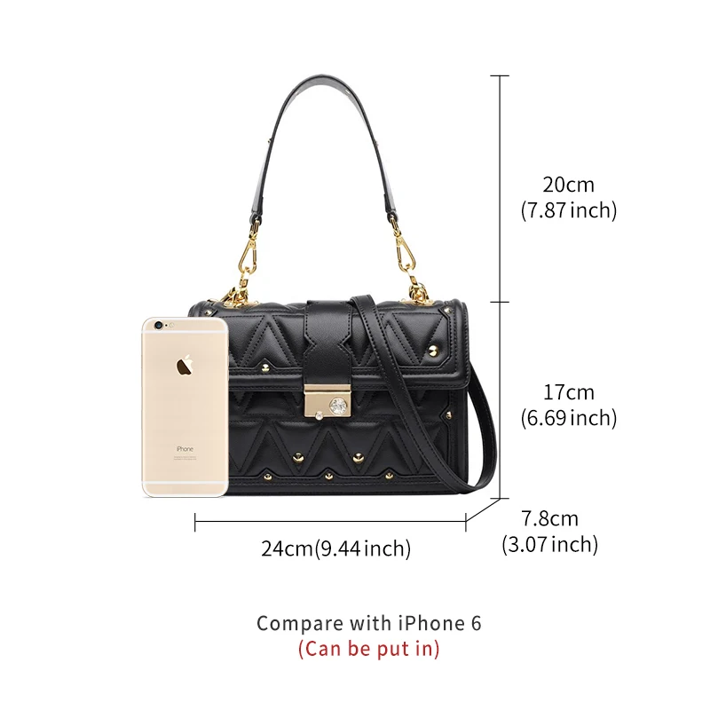 FOXER бренд Для женщин кожа Сумки леди сумка простой и моды Crossbody сумки для Женские