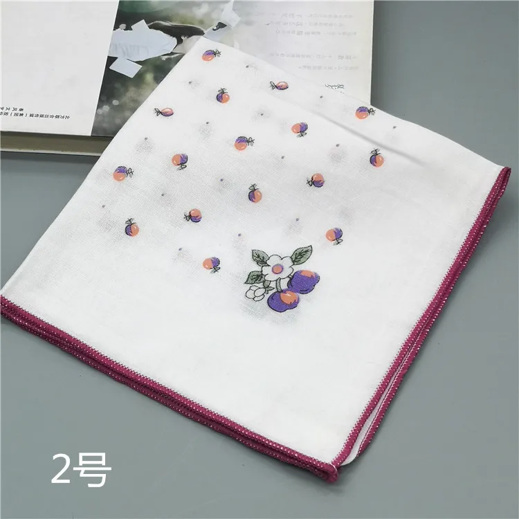 1pcs 1 шт.-5 шт. платок в цветочки леди цветочный женский платок Салфетка полотенца 35 см Новинка свадьба стол hanky RF2 - Цвет: 1pcs